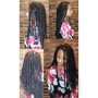 Med Knotless Braids - Waist Length