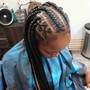 French Braids on Natural Hair