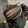 SMALL FEED-IN FRENCH BRAIDS