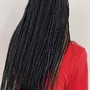 Box/regular braids waist length