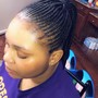 Box/regular braids waist length