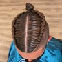 Man Bun/ Braids