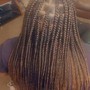 Medium Knotless braids