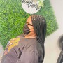 Knotless box braids medium