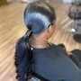 Relaxer &amp; Color (Black or Brown)