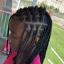 Fulani Braids with box braids