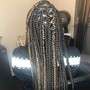 Medium traditional Box Braids