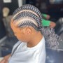 Small male French braids