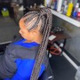 Small male French braids