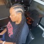 Medium Knotless touch up (3 rows only)