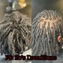 Loc Maintenance High Top Fade ( Retwist no Style) Back Length