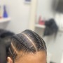 Quick Sleek Ponytail Updo with weave added