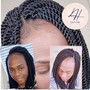 2 strands twisted on Natural Hair