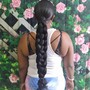 Med Cornrow Ponytail