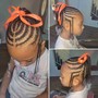 Kid's Cornrows (4-6 braids)