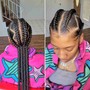 Cornrows (3-4 braids)