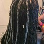 Medium size Boxbraids Mid-back