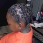 Kid's natural hair ponytails