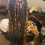 Butterfly locs/distressed locs  with pre locs