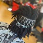 Starter Locs on a Fade Cut Medium Sized