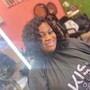 Crochet braids w/ precurled hair