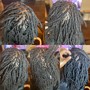 Micro Twist With Kinky Bulk Human Hair (extension added)-PLEASE BRING HAIR