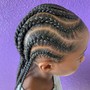 Kids - Cornrow top and individual back