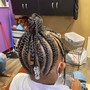 Box braids no hair