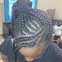 Ponytail & box braids