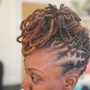 Double strand twist with Afro!