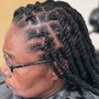 Interlocking roots only/ retouch/ 100 and under locs