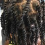 Cornrows, 10 minute scalp massage