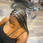 Knotless braids natural hair