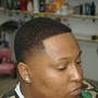 Premium Temple taper fade with line up cut only