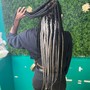 Rubber Band and knotless braids