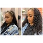 Medium Boho Knotless Braids