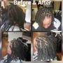 Two Strand Twist Starter Locs On Medium/Long Hair