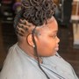 Loc Extensions High Top  fade style