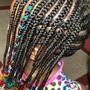 Kids no hair added braided style