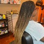 Small Knotless Braids 42" (Mid-back)