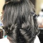 Full Highlights of relaxed hair