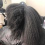 Shampoo and  Blow Dry & Trim for natural hair