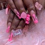 3D nail art/nail charms/air brush/raw glitter