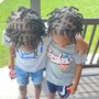 Kids Loc Re-twist and style (age 10 and under)