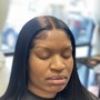 tapein extensions install with hair