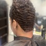 Cornrows braid down for wig install