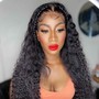 Full  lace  wig  installation with styling