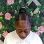 Med Cornrow Ponytail