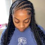 Feed in braids/knotless