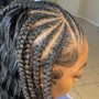 Feed in braids/knotless